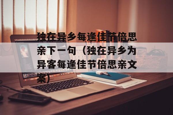 独在异乡每逢佳节倍思亲下一句（独在异乡为异客每逢佳节倍思亲文案)