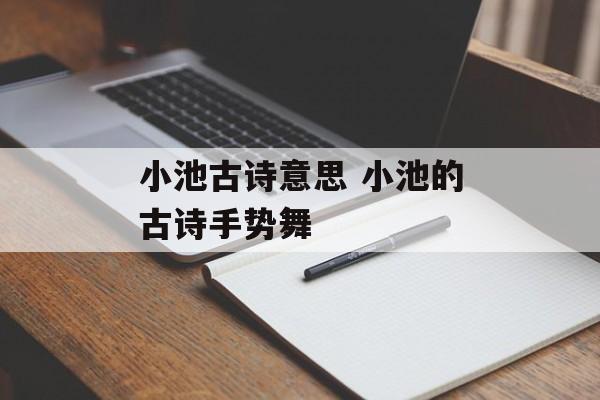 小池古诗意思 小池的古诗手势舞