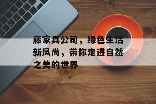 藤家具公司，绿色生活新风尚，带你走进自然之美的世界