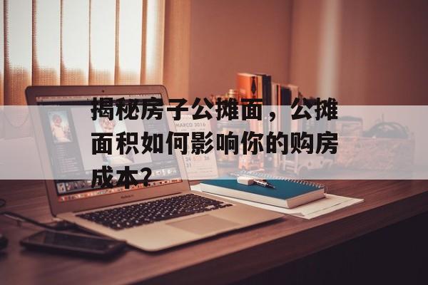 揭秘房子公摊面，公摊面积如何影响你的购房成本？