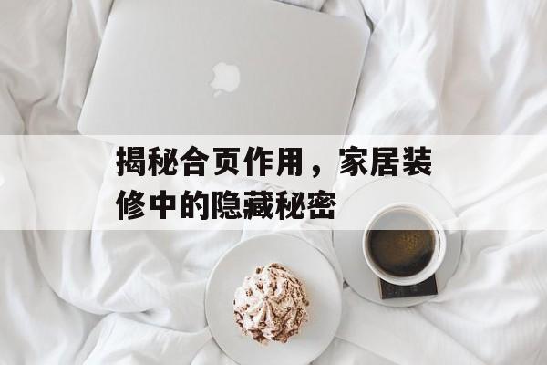 揭秘合页作用，家居装修中的隐藏秘密